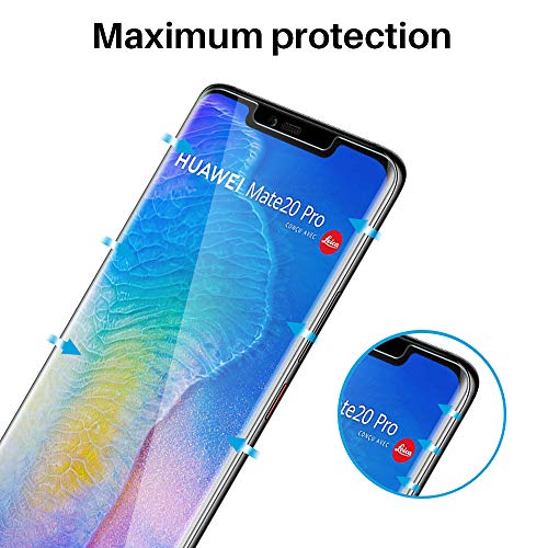 LϟK 3 Pack Protector de Pantalla para Huawei Mate 20 Pro - HD Película Flexible Transparente Película de TPU Sin Burbujas Funda Compatible Sin Bordes Levantados Instalación Fácil