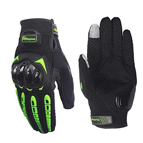 LKN - 1 par de guantes para moto, protección para hacer deporte y montar en bicicleta de montaña, Hombre, A020038-green-L, verde, large