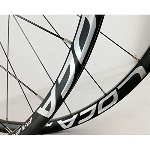 lkpqdwqz Juego de Ruedas de Bicicleta de montaña de 26/27,5/29 Pulgadas, Eje pasante, Freno de Disco, Rueda de Carretera, llanta Ultraligera, 8 9 10 11 12 velocidades, 24 Agujeros Mate
