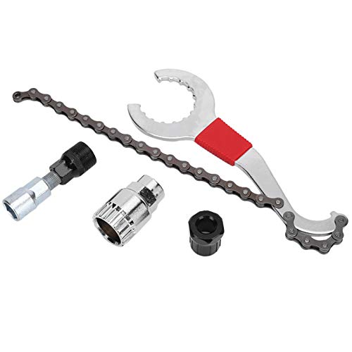 Llave de bicicleta de carretera Juego de herramientas de desmontaje del volante, G401 Llave de bicicleta de carretera con cadena Herramienta de reparación de desmontaje del volante de bicicleta de mon