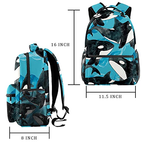 Lleve la mochila con estilo Ballena y orca