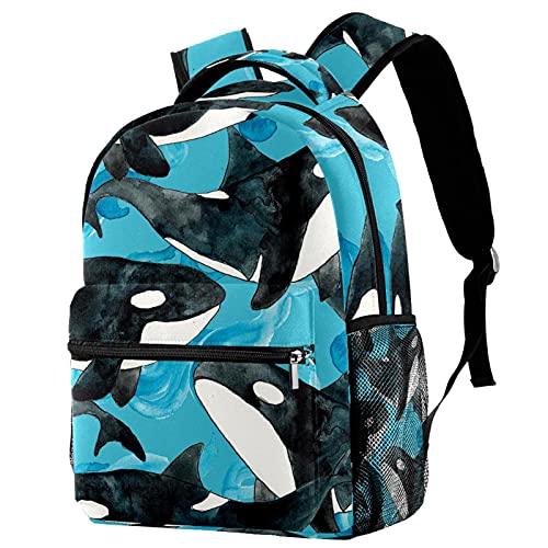 Lleve la mochila con estilo Ballena y orca