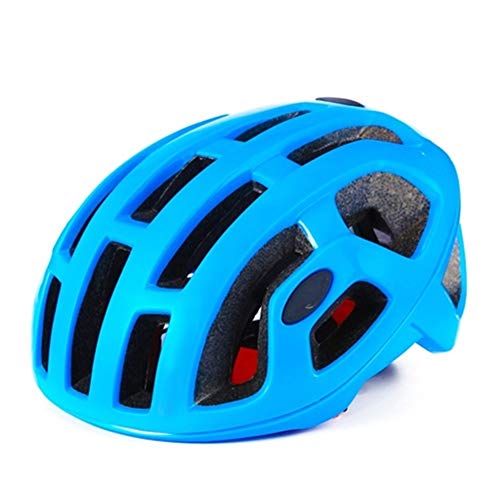 LLTT Carrera Casco de la Bici for Hombre Mate neumático Día del Casco de Ciclista Profesional MTB Casco de Carreras de Ciclismo de Forma Segura Ultraligero Cascos Cap (Color : Blue)