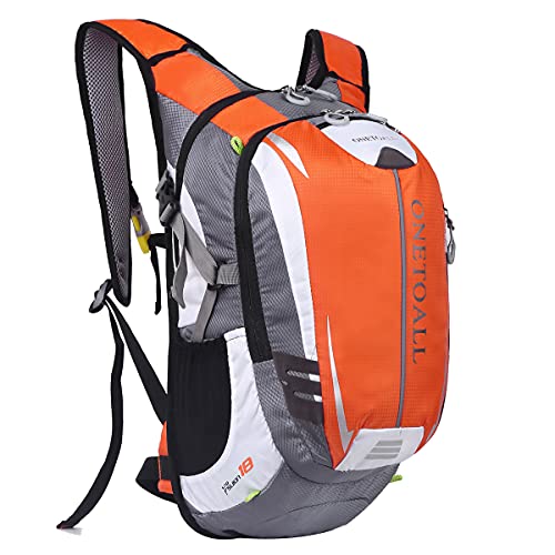 Local Lion 18L Mochila de Ciclismo Hidratación de Deportes al Aire Libre de Senderismo Excursion Multifuncional Nylon para Unisex Color Naranja