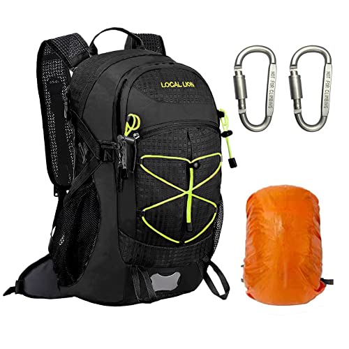 Local Lion 20L Mochilas de Montaña Ligera con Cubierta Impermeable Senderismo Viajes Trekking Macutos de Acampada Marcha al Aire Libre