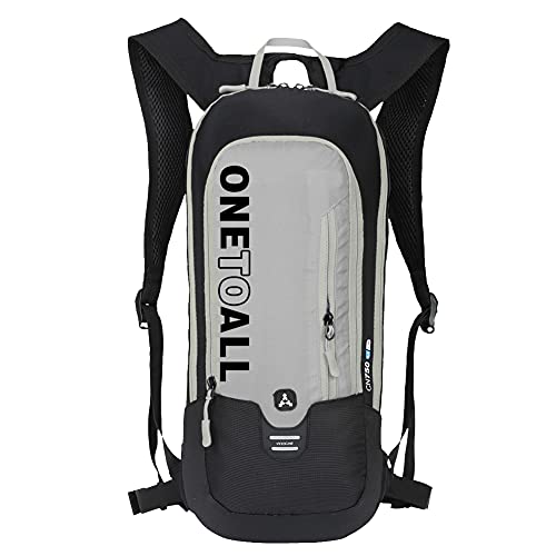 Local Lion 6L Mochilas de Hidratacion Ciclismo al Aire Libre de Unisex Multifuncional Impermeable de Poliester para Viaje Gris