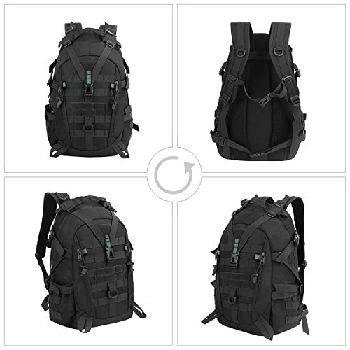 Local Lion Mochila Táctica Militar 30L-35L para Actividades al Aire Libre, como Ciclismo Montaña Senderismo Macutos Trekking Camping, Adecuado para Hombres y Mujeres