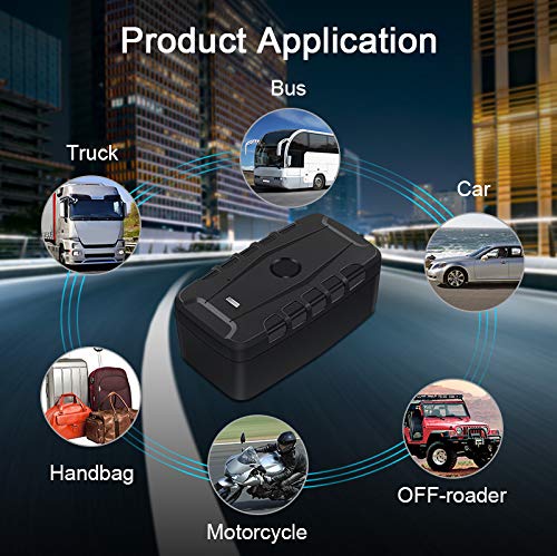 Localizador GPS para Coche, 20000mAh Rastreador GPS Impermeable Tiempo Real Antirrobo Fuerte imán GPS Tracker App Gratuita Seguimiento Vehículo