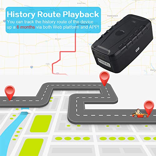 Localizador GPS para Coche, 20000mAh Rastreador GPS Impermeable Tiempo Real Antirrobo Fuerte imán GPS Tracker App Gratuita Seguimiento Vehículo