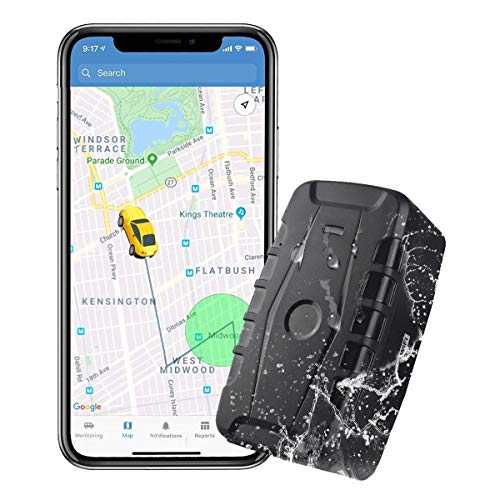 Localizador GPS para Coche, 20000mAh Rastreador GPS Impermeable Tiempo Real Antirrobo Fuerte imán GPS Tracker App Gratuita Seguimiento Vehículo