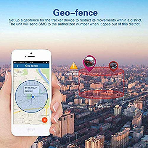 Localizador GPS para Coche, App/Sitio Web posición en Tiempo Real Antirrobo rastreador GPS para Vehículos Fuerte imán y 5000mAh Recarga GPS Tracker con Gratis App para Smartphone TK905