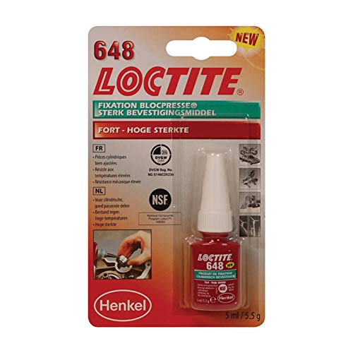 Loctite 1804409 festsetzung Bloque Prensa Ware montado Premium 648, Verde, 5 ml