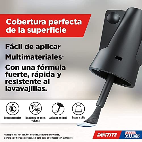 Loctite 2784726 Super Glue, Pack de 3, Transparente, 3x5 g