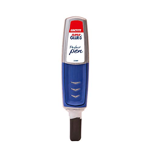 Loctite Super Glue-3 Perfect Pen, adhesivo transparente con forma de bolígrafo + Limpia Pegamento, quita pegamento para corregir objetos mal pegados o despegar dedos