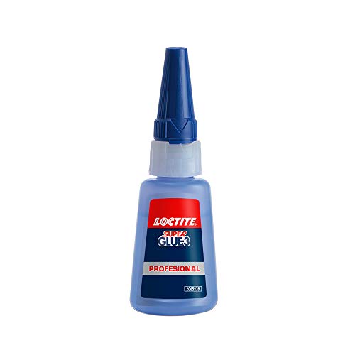 Loctite Super Glue-3 Profesional, pegamento universal triple resistencia, adhesivo para uso intensivo, pegamento instantáneo, transparente y extrafuerte, 1x20 g