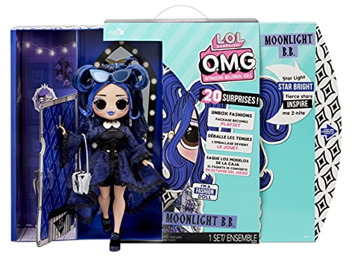 L.O.L. Surprise!- LOL Surprise OMG Muñeca Moonlight B.B-con 20 sorpresas, Ropa y Accesorios de Moda-Serie 4.5-Coleccionable-Edad: 4+ años, Color (572794)