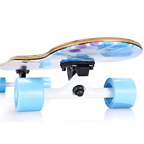 Longboard 7 capas Maple Wood Deck Complete Longboard Skateboards 43 pulgadas Drop a través de tableros largos Patines for niños adultos, principiantes, niños, niñas, adolescentes ( Color : Style B )