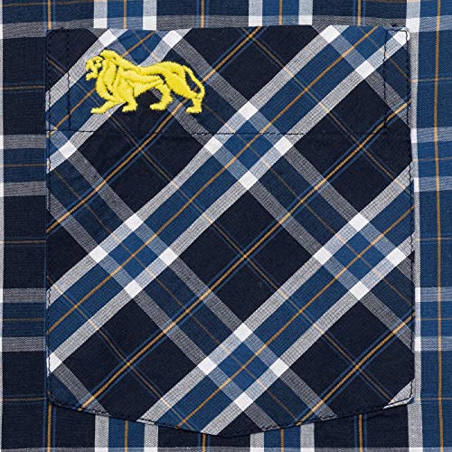Lonsdale Kaber Men's Shirt Navy Ecru Yellow M