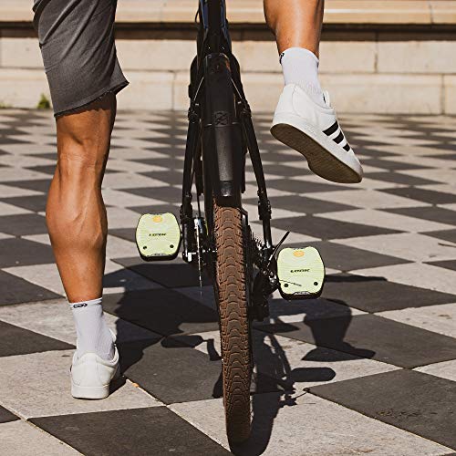 LOOK Cycle - Pedales de Bicicleta Geo City Grip - Pedales Planos - Seguridad Antideslizante - Innovador Activ Grip Rubber - Pedal de Bicicleta Urbana de Alto Rendimiento Premium - Lima
