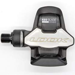 LOOK Keo Blade Carbon Ceramic 12+16 Tour de France Road Bike Pedals with Cleats, Black/Grey