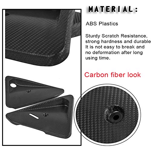 LoraBaber Cubierta del bastidor central del motor de fibra de carbono Cubierta del panel del carenado lateral izquierdo derecho para 1090 1190 1290 Adv Super Adventure R/S