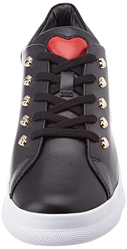 Love Moschino, Scarpe da Donna, Collezione Estate Zapatos de Mujer, colección Primavera Verano 2021, Negro, 39 EU