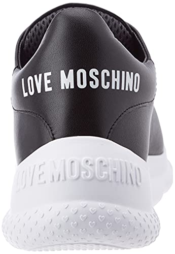 Love Moschino, Scarpe da Donna, Collezione Estate Zapatos de Mujer, colección Primavera Verano 2021, Negro, 39 EU
