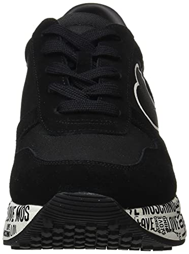 Love Moschino, Scarpe da Donna, Pre Collezione Autunno Inverno 2021, Zapatillas Mujer, Negro, 37 EU