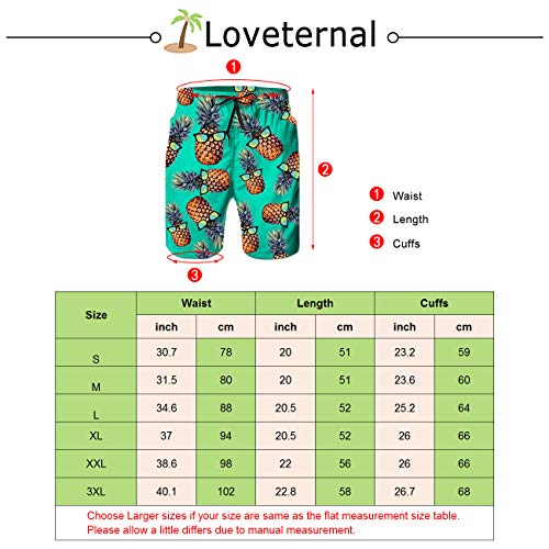 Loveternal Bañador Hombre Corto Cerveza Casual Verano Bermudas Hombres Hawaiano Secado Rápido Beach Shorts Men 3XL