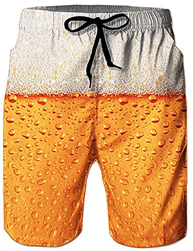Loveternal Bañador Hombre Corto Cerveza Casual Verano Bermudas Hombres Hawaiano Secado Rápido Beach Shorts Men 3XL