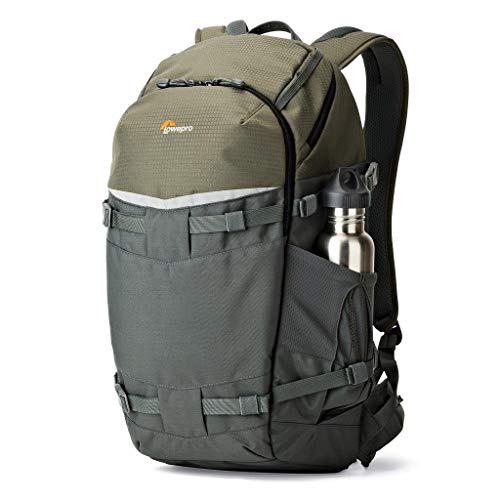 Lowepro Mochila Flipside Trek 450, Mochila de Fotografía para DSLR y Lentes, Mochila de Cámara para Portátil, Tableta, Accesorios de Fotografía, Trípode, Color Gris, 28.5 x 21 x 49 cm