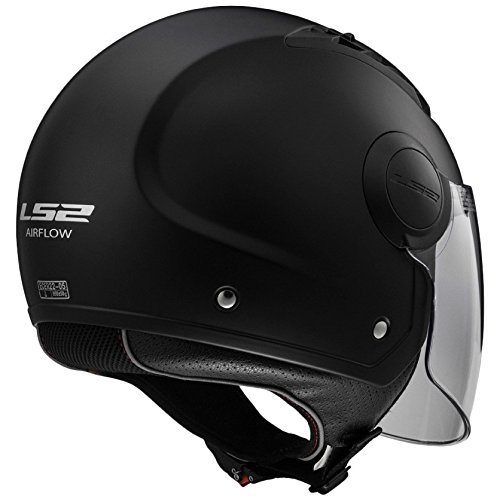 LS2 CASCO ECONÓMICO AIRFLOW COLOR NEGRO MATE, TALLA S