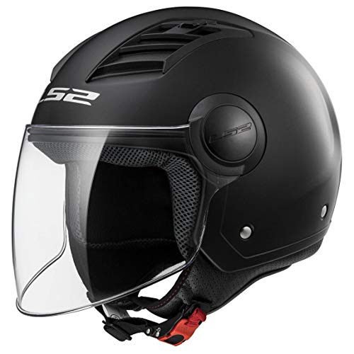 LS2 CASCO ECONÓMICO AIRFLOW COLOR NEGRO MATE, TALLA S