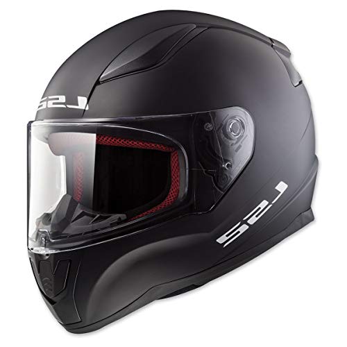 LS2 Cascos Full Face Rapid Street Casco (Negro Mate - Grande)