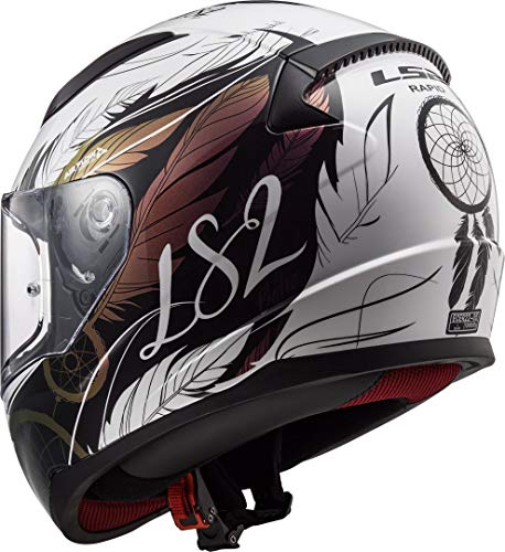 LS2 Rapid Boho Casco de Moto, Hombre, Multicolor, M