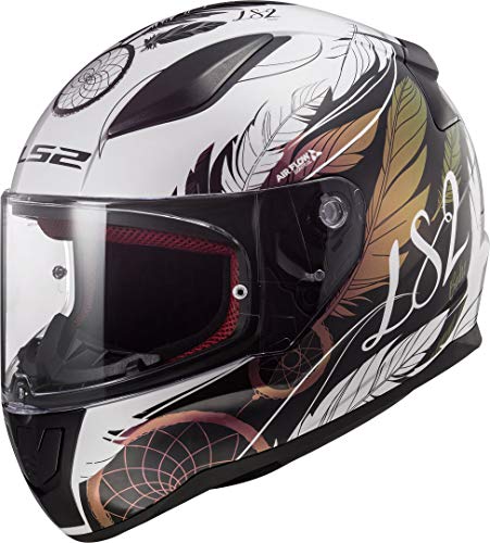 LS2 Rapid Boho Casco de Moto, Hombre, Multicolor, M