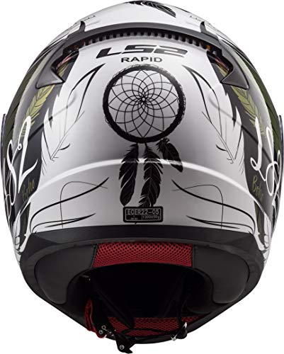 LS2 Rapid Boho Casco de Moto, Hombre, Multicolor, M