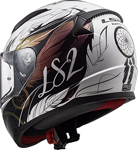 LS2 Rapid Boho Casco de Moto, Hombre, Multicolor, S