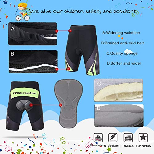 LSERVER-Niños Maillots de Bicicleta Conjunto de Ropa de Ciclo Jersey de manga corta + Pantalones