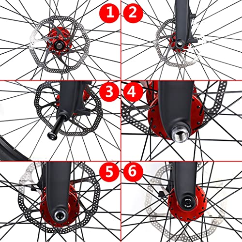 LSRRYD 26/27.5/29 Pulgadas Full Carbon Fibre Horquilla Rígida Freno De Disco Horquilla De Bicicleta De Montaña 1-1/2 15mm Eje Pasante 520g (Size : 27.5'')