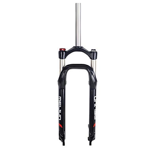 LSRRYD Suspensión Horquilla MTB ATB BMX 26" Bicicleta Freno Disco Tubo Dirección 1-1/8" 28,6mm Horquilla Suspensión Bicicleta Tubo Dirección 210mm Roscado para Neumáticos Anchos 4.0" QR Viaje 85mm