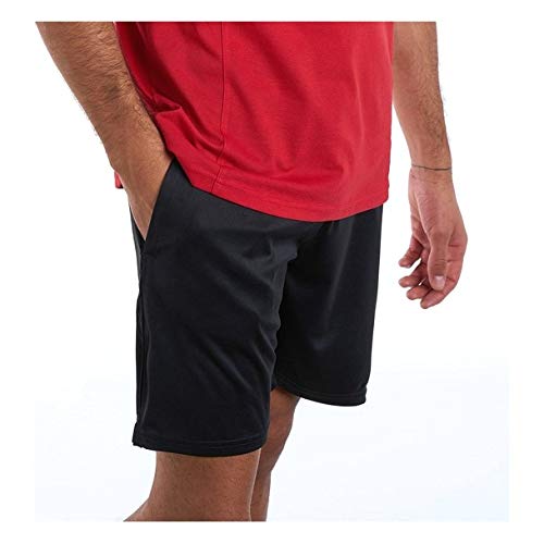 Luanvi Walk Bermudas de Tenis, Hombre, Negro, M