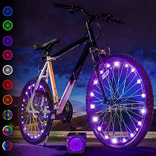 Luces Delanteras y traseras para Bicicleta Activ Life (2 neumáticos, moradas) Los Mejores Regalos de cumpleaños para Mujeres 2020 para niñas. Los Mejores Esposa, mamá