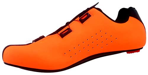 LUCK Isasa Zapatillas Ciclismo Carretera, Naranja, 42 EU