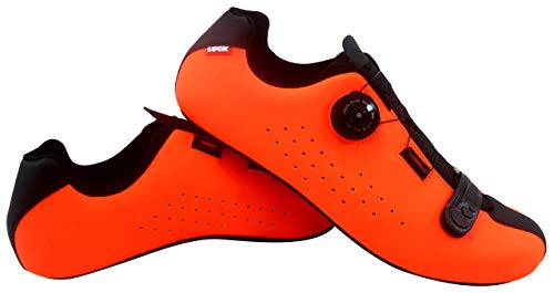 LUCK Isasa Zapatillas Ciclismo Carretera, Naranja, 42 EU