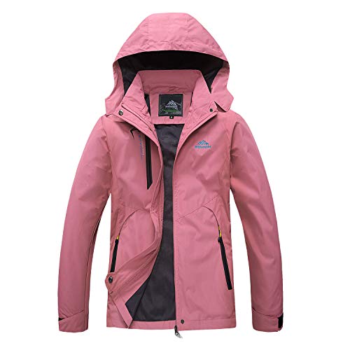 LUI SUI Chaqueta impermeable ligera para mujer Sports Mountain Chaqueta cortavientos