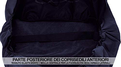 Lupex Shop Fundas de Asiento compatibles Kona Bicolor Negro - Gris Oscuro