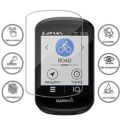 Lusee 3 Piezas Protector de Pantalla para Garmin Edge 830 / Edge 530 Cristal Vidrio Templado [Dureza 9H] [Alta Definición] Resistente a los arañazos/Anti-Huellas Protector de Pantalla