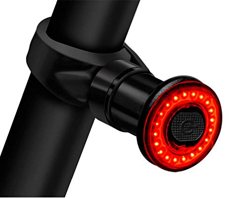 Luz Bicicleta Inteligente Ultra Brillante, USB Recargable Trasera, Auto Freno de Bicicleta, para Bicicletas de Carretera Cascos Mochilas，Luces de Bicicleta LED Impermeables IPX6