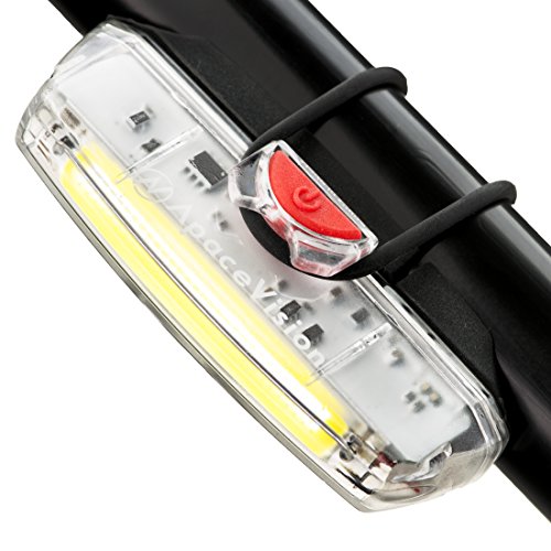Luz de Bicicleta Delantera Recargable USB Apace Illuma ZT3000 Potente LED faro Delantero Bici Lúmenes de Alta Potencia Muy Brillantes para Seguridad de Ciclismo Óptima hasta 12 Horas
